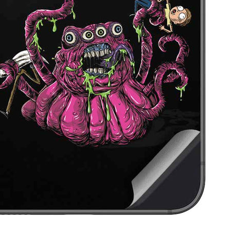 Adult Swim Rick and Morty Tentacle Attack Galaxy A14 5G Skin